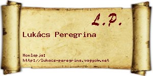 Lukács Peregrina névjegykártya